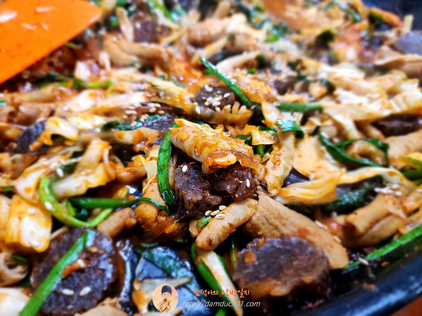 순대곱창볶음