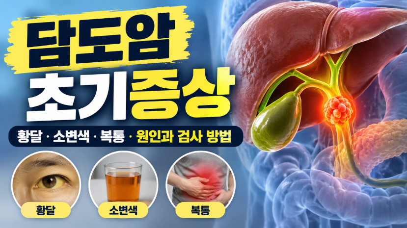 담도암 초기증상｜황달&middot;소변색&middot;복통&middot;원인&middot;검사 방법