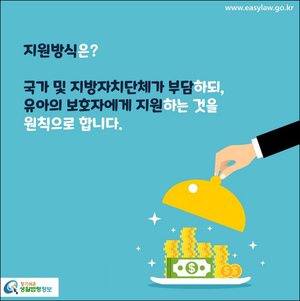 유아학비지원방식(출처:생활법령지원)