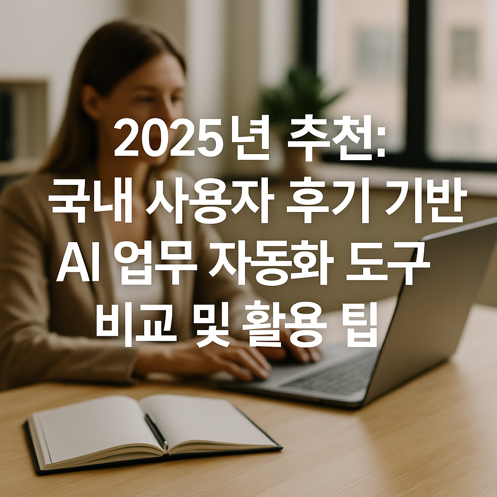 국내 사용자 후기 기반 AI 업무 자동화 도구 비교 및 활용