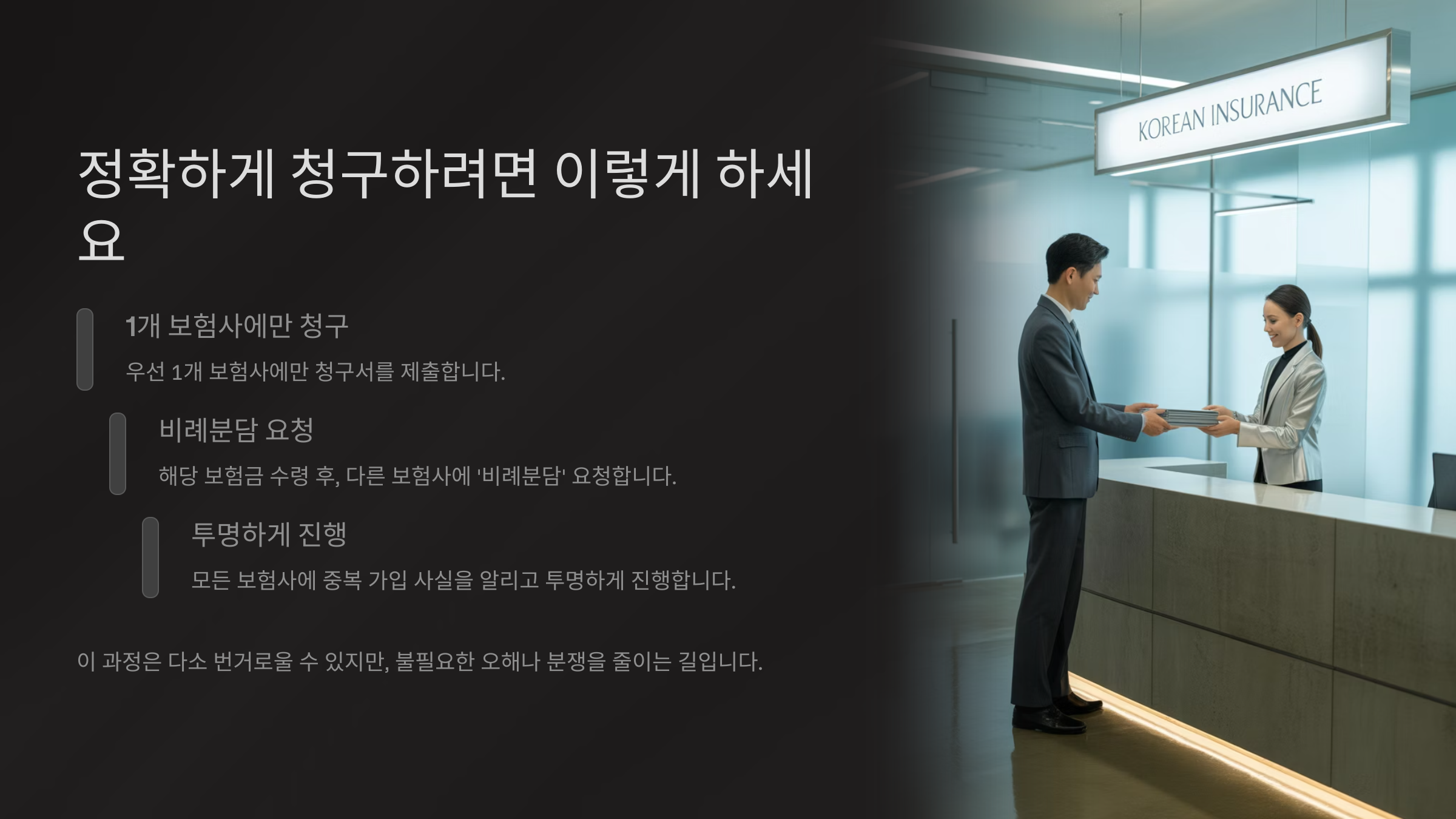 정확하게 청구하려면 이렇게 하세요