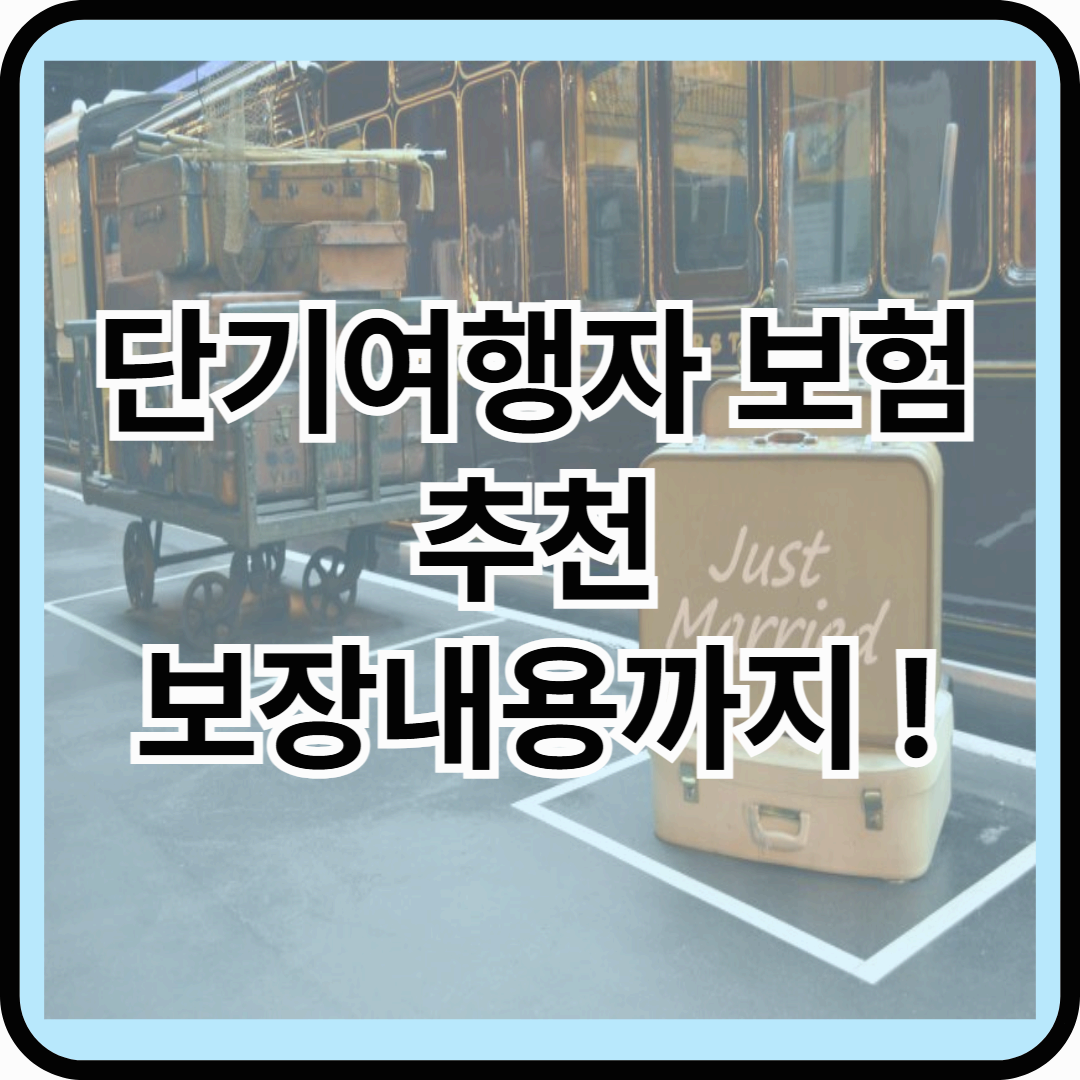 카카오 단기여행자보험 추천 ! - 어떤 보장을 받을 수 있을까?