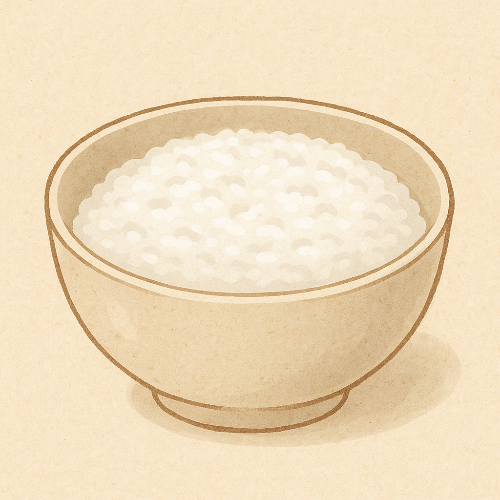 단순하고 투명한 흰죽 이미지