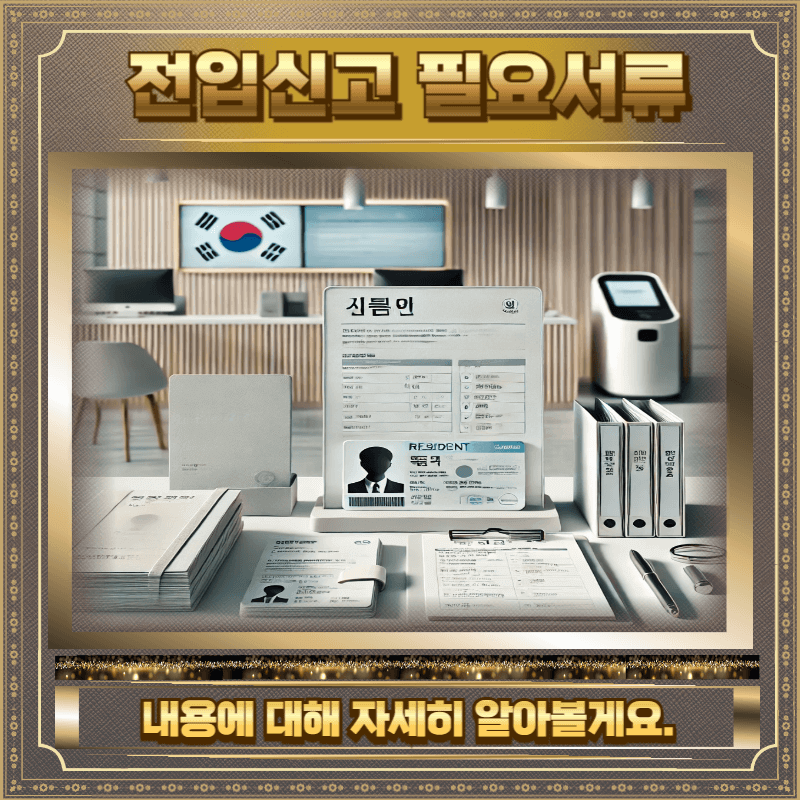 전입신고 필요서류