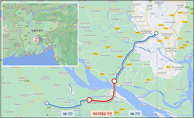 한국도로공사, 방글라데시 파드마대교 운영관리 수행한다...1,000억원 규모