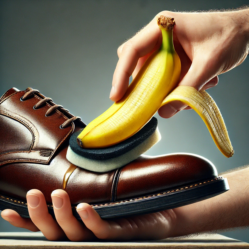 바나나 껍질로 손쉽게 가죽 제품에 광택 내는 법