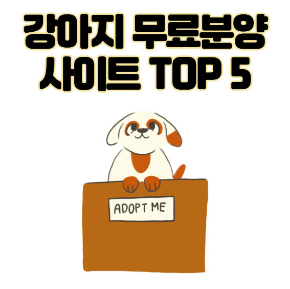강아지 무료분양 사이트 TOP 5 사기 구별법