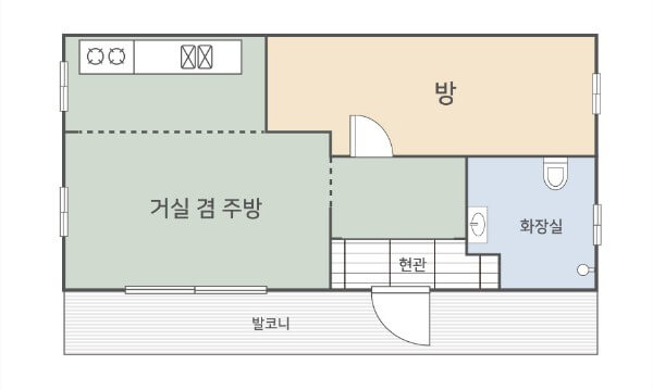 숲속의집 7인실 평면도