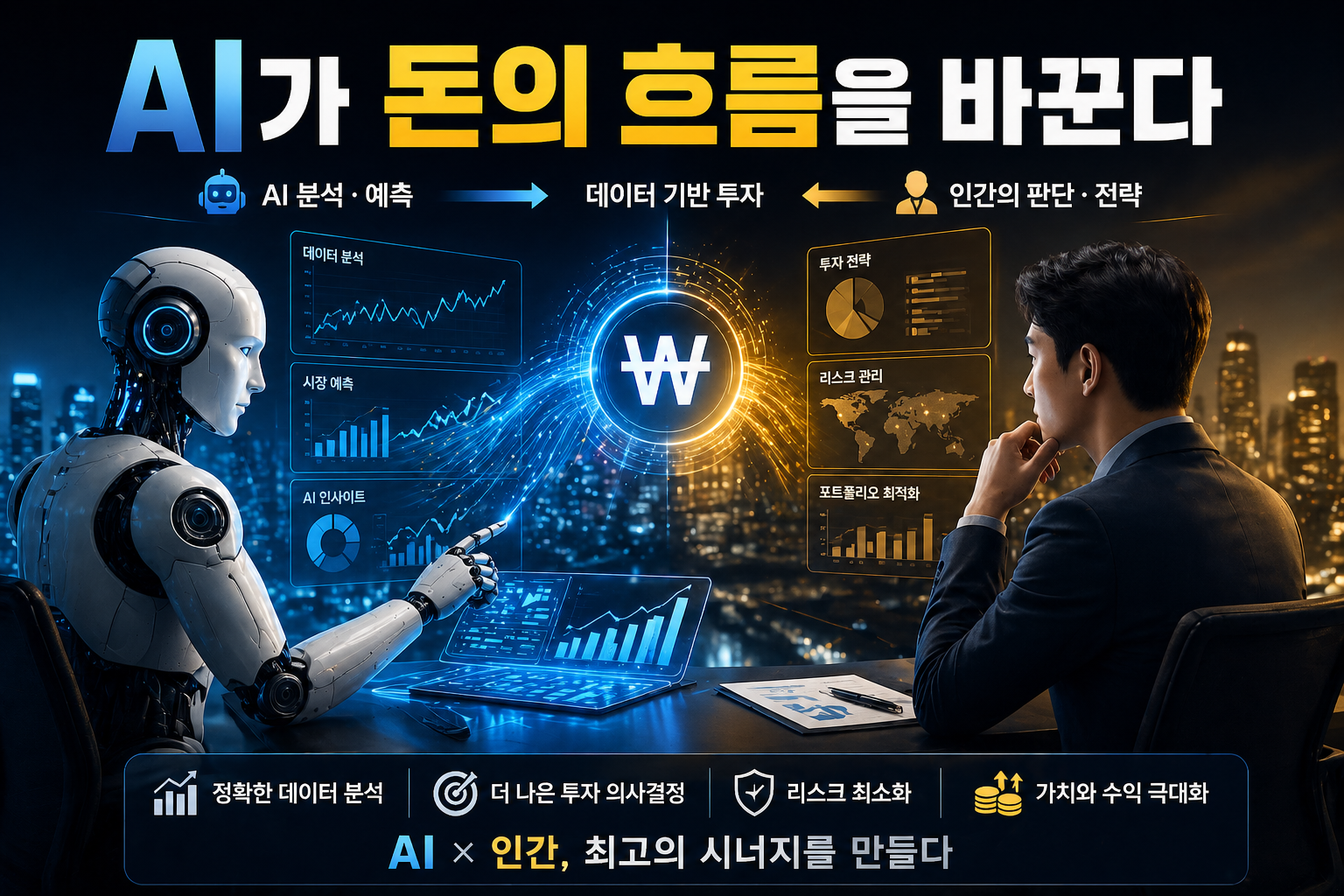 "AI가 돈의 흐름을 바꾼다" AI시대의 변화에 대한 이미지