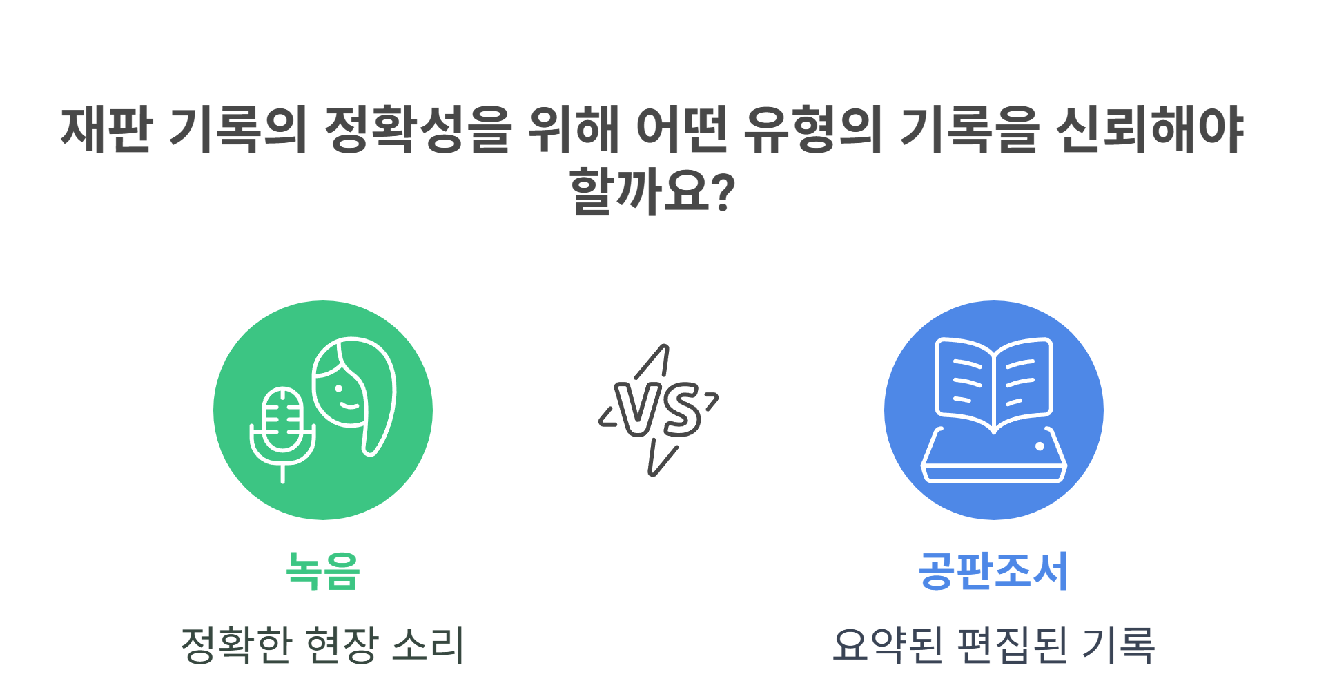 왜 공판조서와 녹음은 다를 수 있을까?