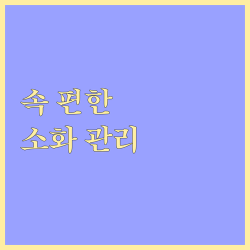 한방으로 되찾는 편안한 속, 맞춤 소