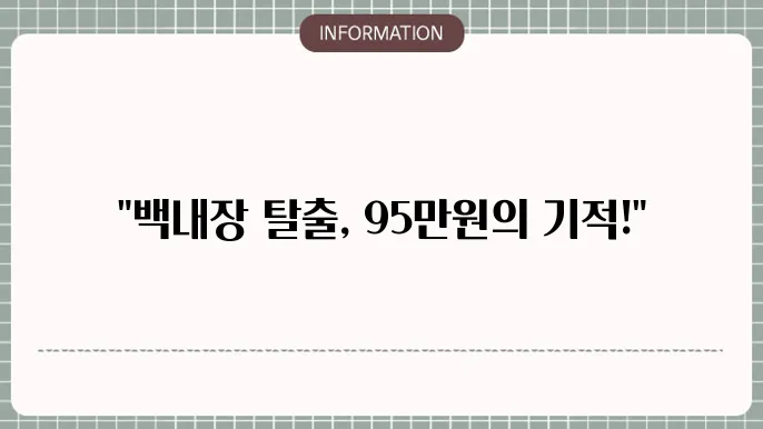백내장 수술: 경제적인 치료 옵션