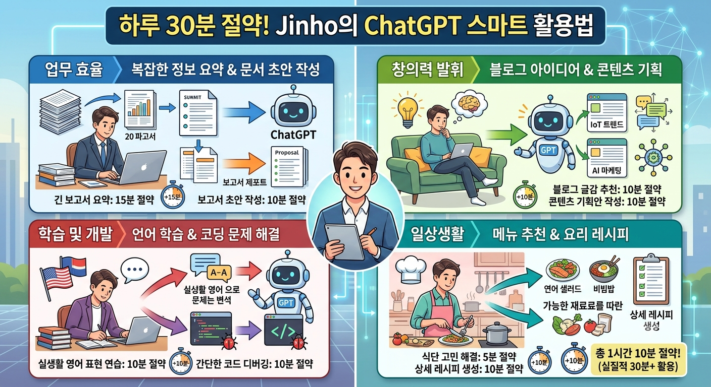 이미지 설명: 하루 30분 절약하게 만든 ChatGPT 활용법
