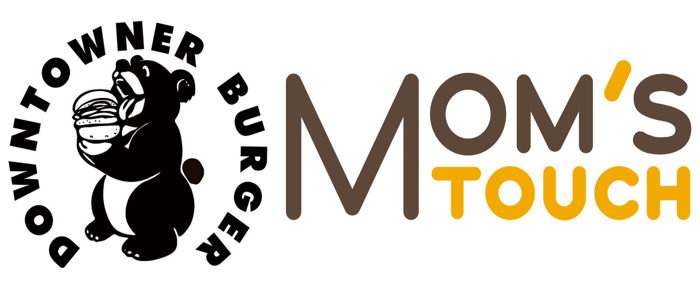 패스트푸드-브랜드-로고-다운타우너(좌)와-맘스터치(우)-콜라주-사진