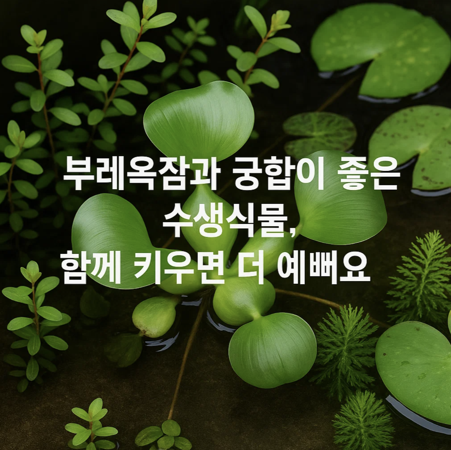 부레옥잠과 궁합이 좋은 수생식물, 함께 키우면 더 예뻐요