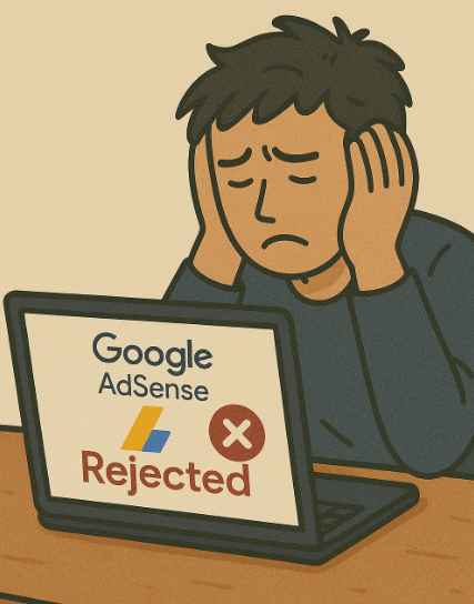 애드센스 승인실패로 괴로워 하는 사람