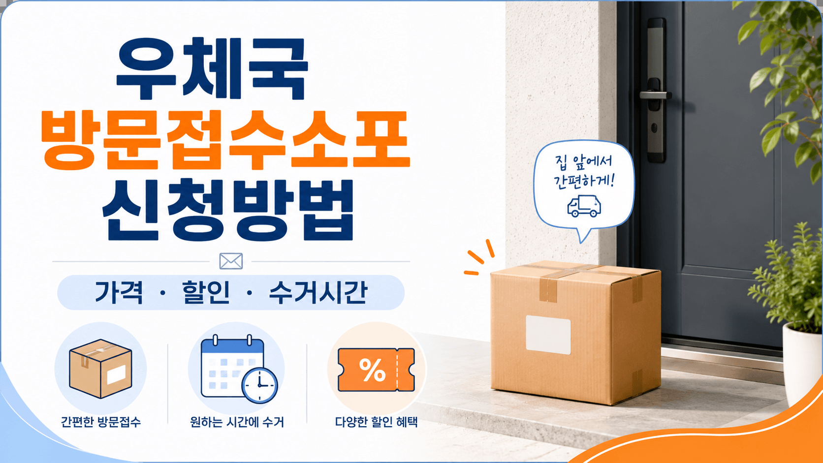 우체국 방문접수소포 신청방법