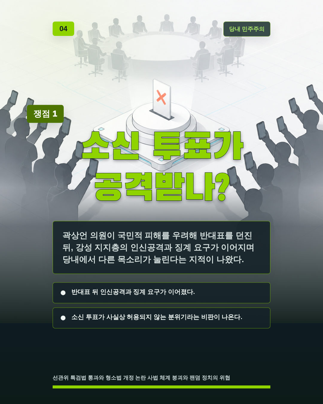 소신 투표가 공격받나?