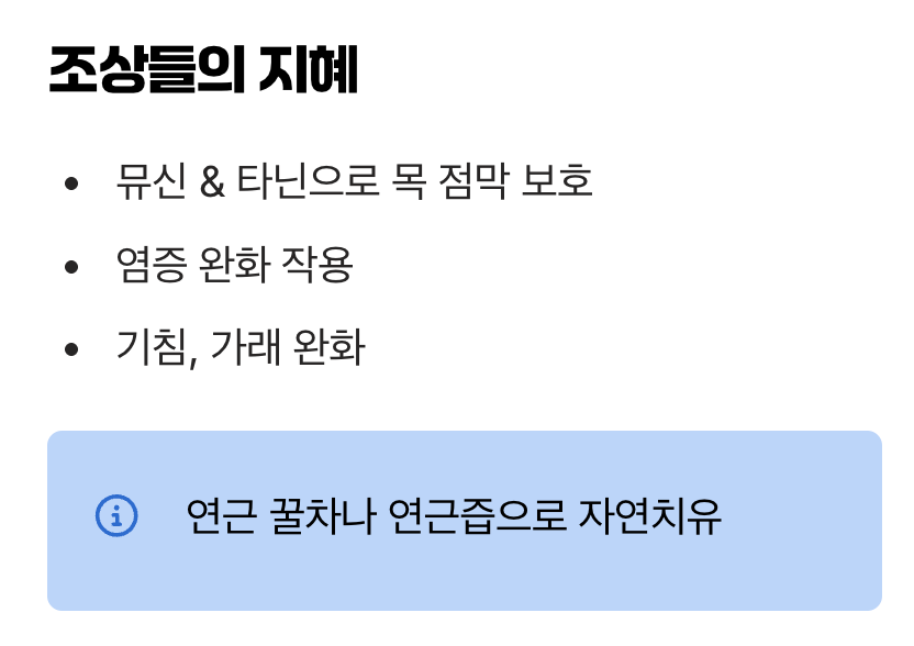 6. 기침을 멎게 하는 천연 감기약