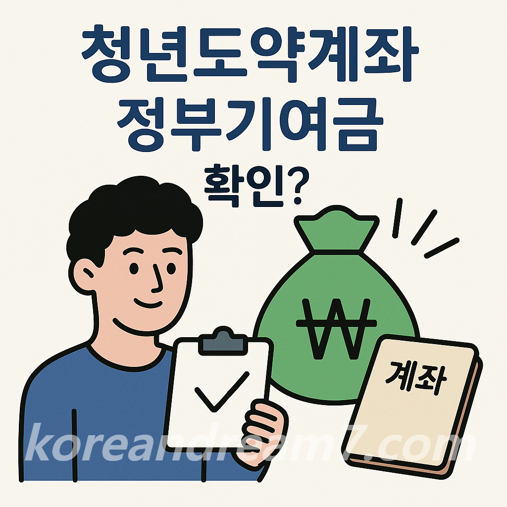 청년도약계좌 정부기여금, 얼마 받고 어떻게 확인할까