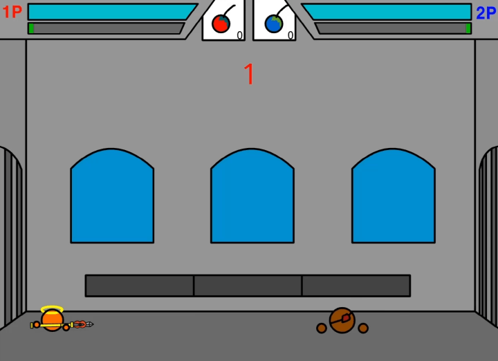 바운스어택-2인용-플래시게임-시작-화면