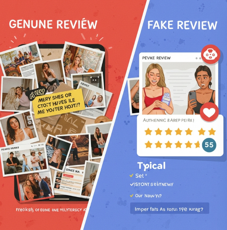 진짜 후기 vs 가짜 후기