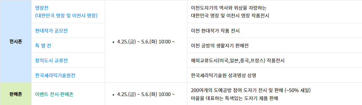 이천 도자기 축제