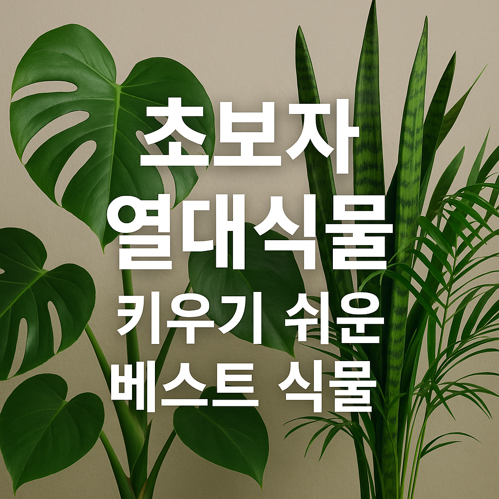 열대식물 기르는 초보자
