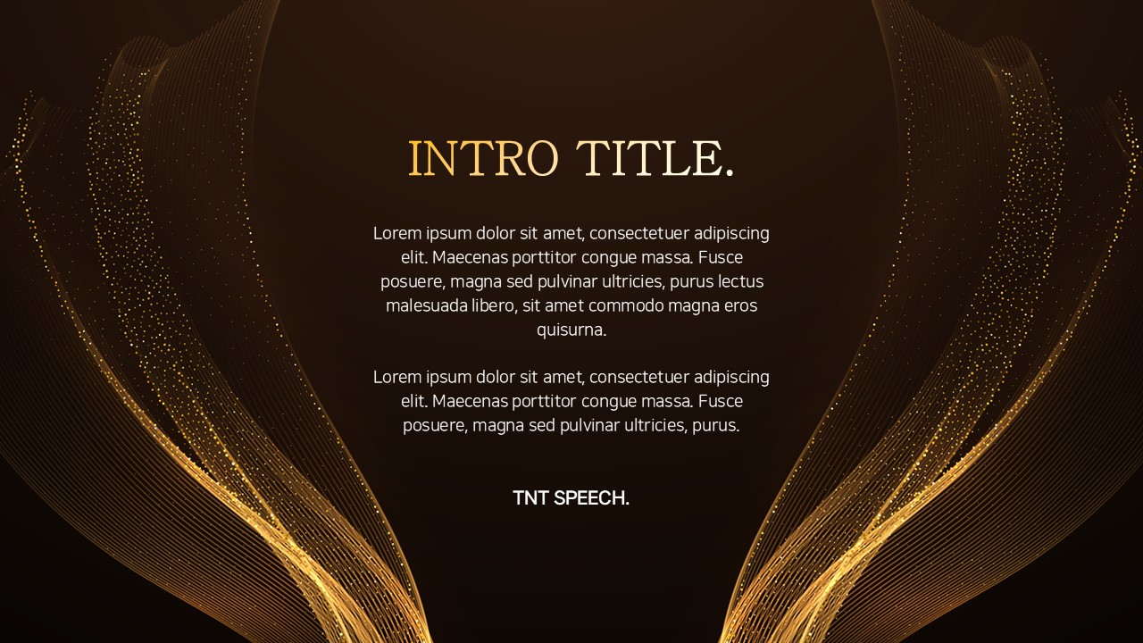 연말 시상식 PPT 템플릿, 깔끔한 피피티 템플릿