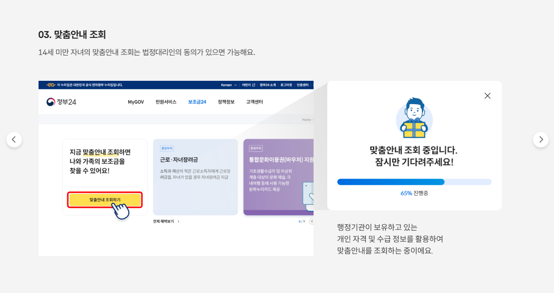 보조금24 맞춤 보조금 신청방법