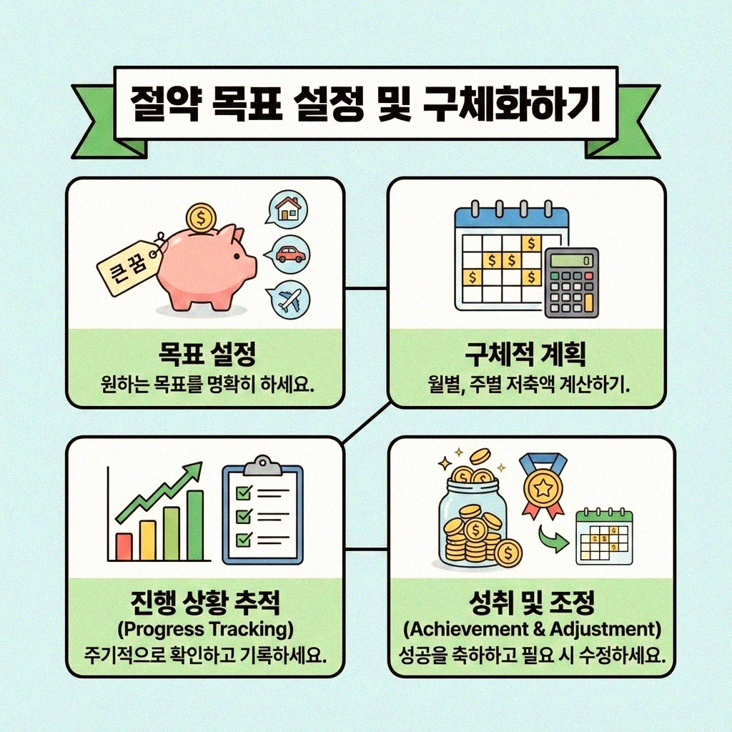 절약 목표별 달성률 관리 시트 활용법