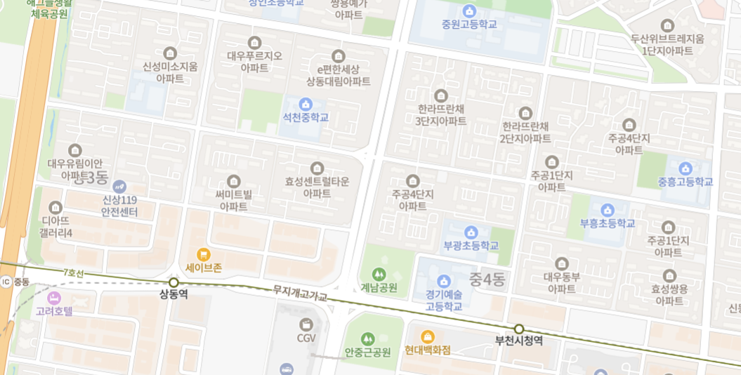 학군 지도 확인방법