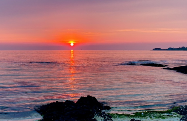 협재 일몰 노을