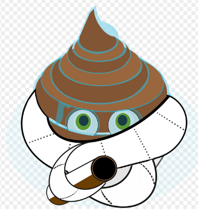 똥을 무서워하는 (대변을 두려워하는) 꿈해몽 상징 이미지