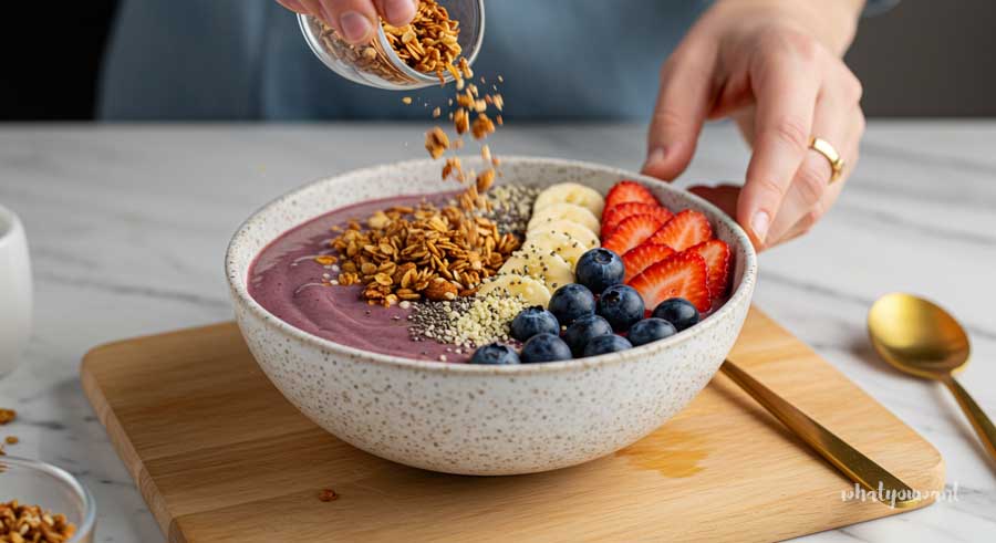 아사이볼 레시피의 매력은 토핑