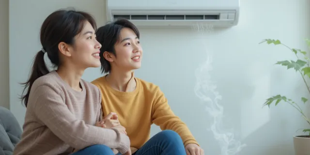  에어컨 냄새 제거 후 쾌적한 공간 모습