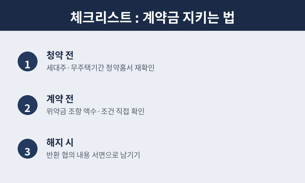 계약금 지키는 법