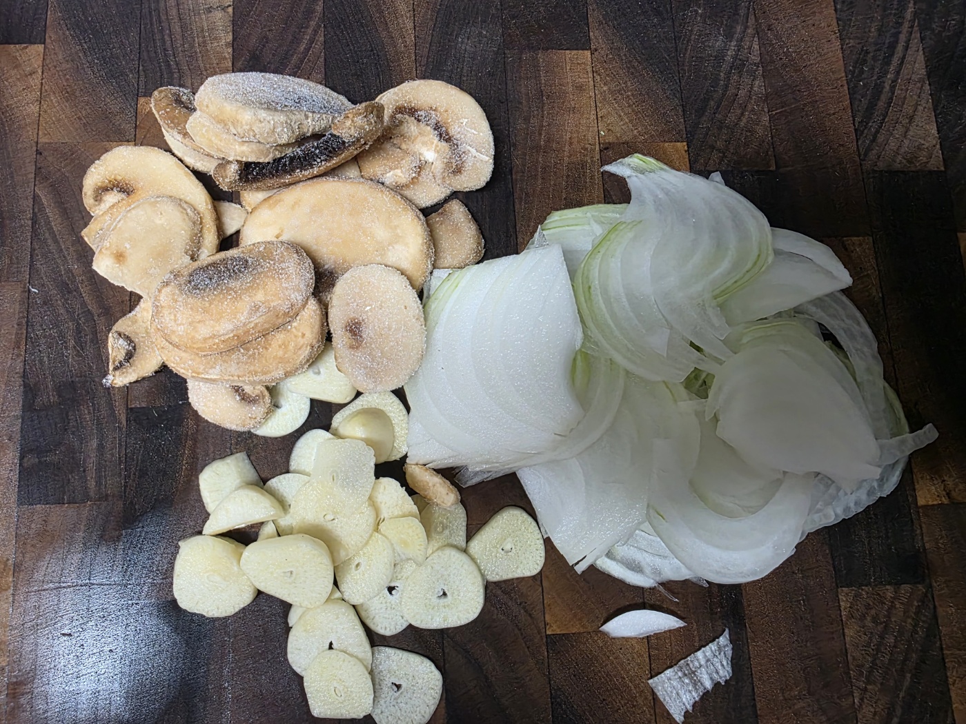 양파·버섯·마늘 손질