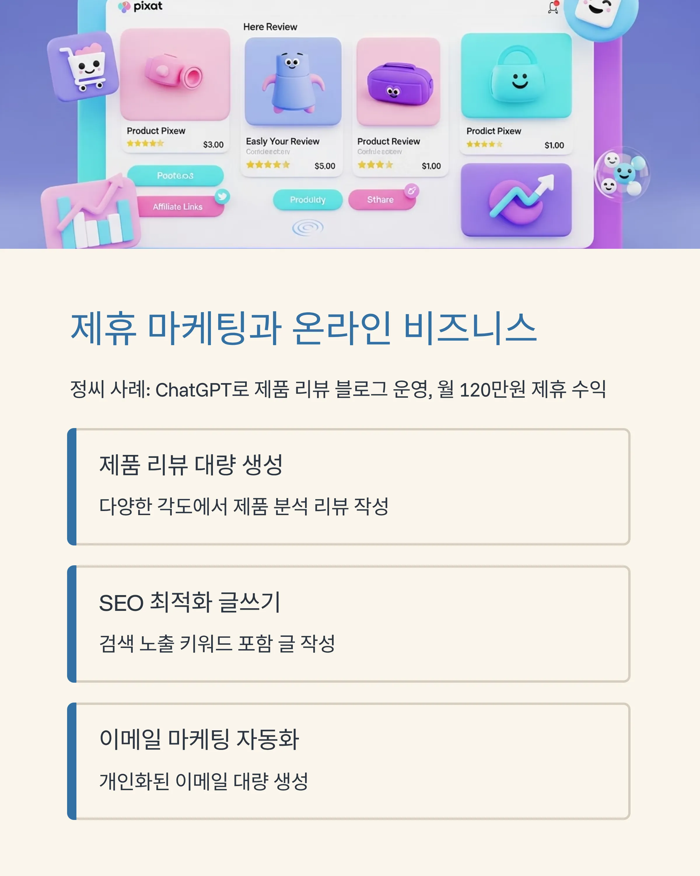 ChatGPT로 돈 버는 10가지 방법