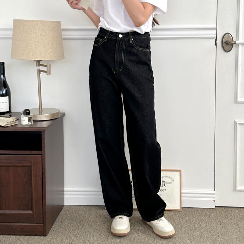 밴딩 데님팬츠 와이드 청바지 스키니 진 흑청 진청 연청