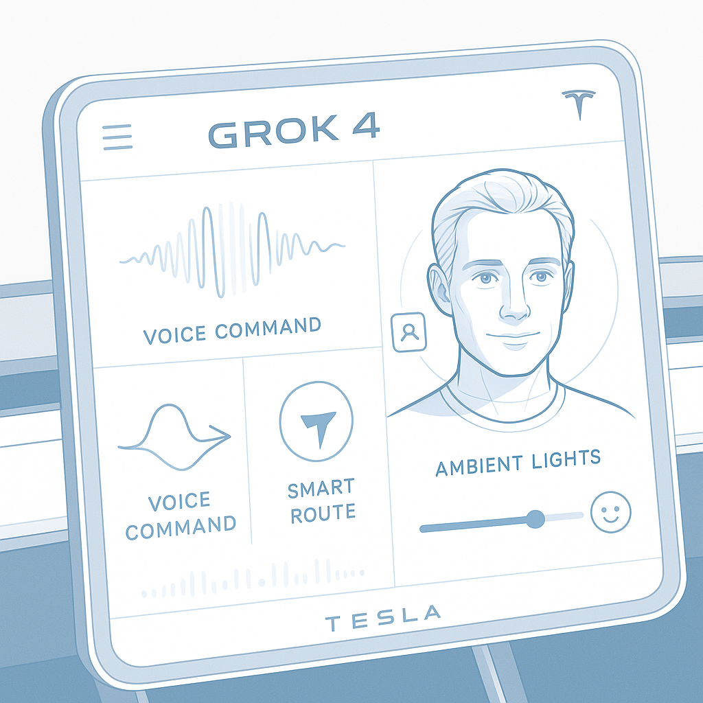 테슬라에 탑재될 AI 그록4