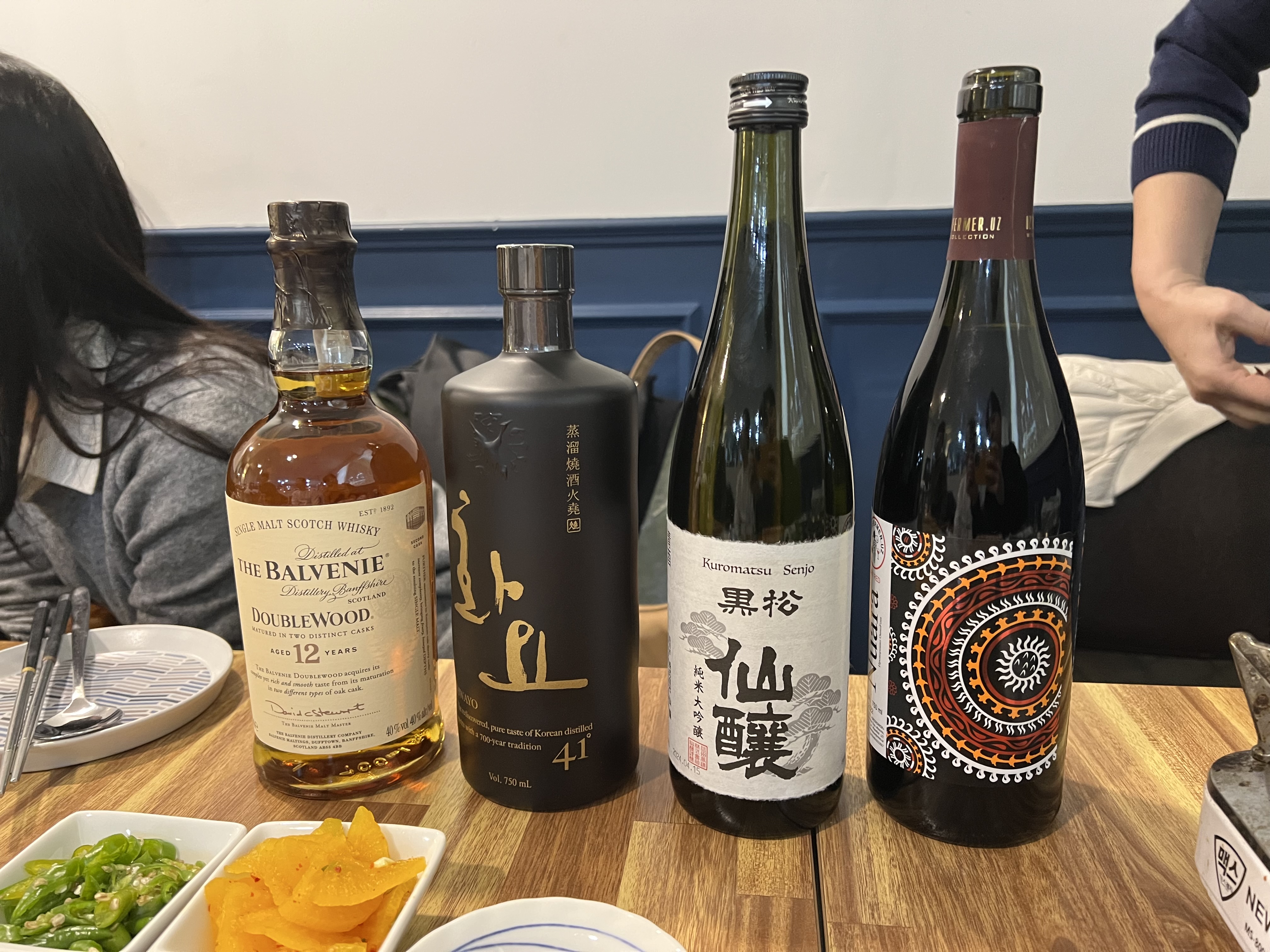 발베니 12년
화요 41도
사케, 와인