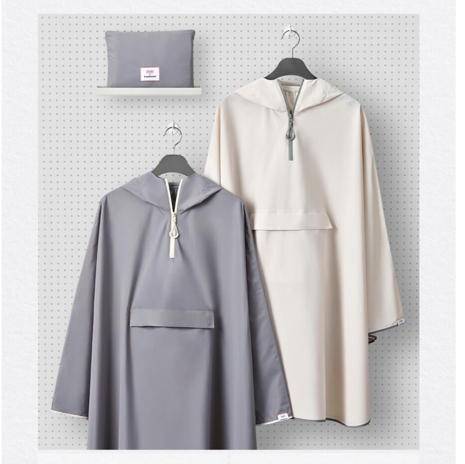 스타벅스 라이트 레인 판초