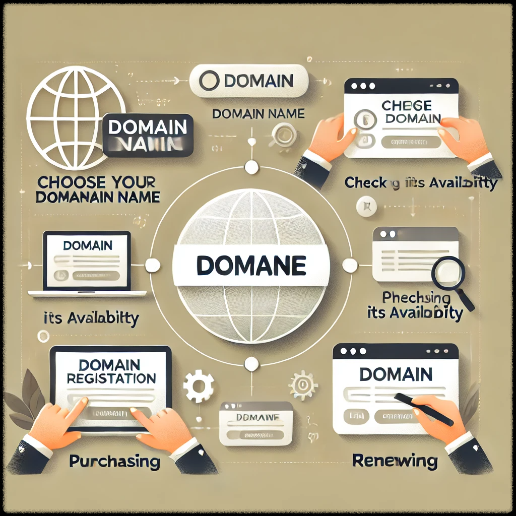 도메인 등록 과정