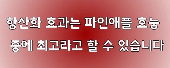 항산화 효과는 파인애플 효능 중에 최고라고 할 수 있습니다