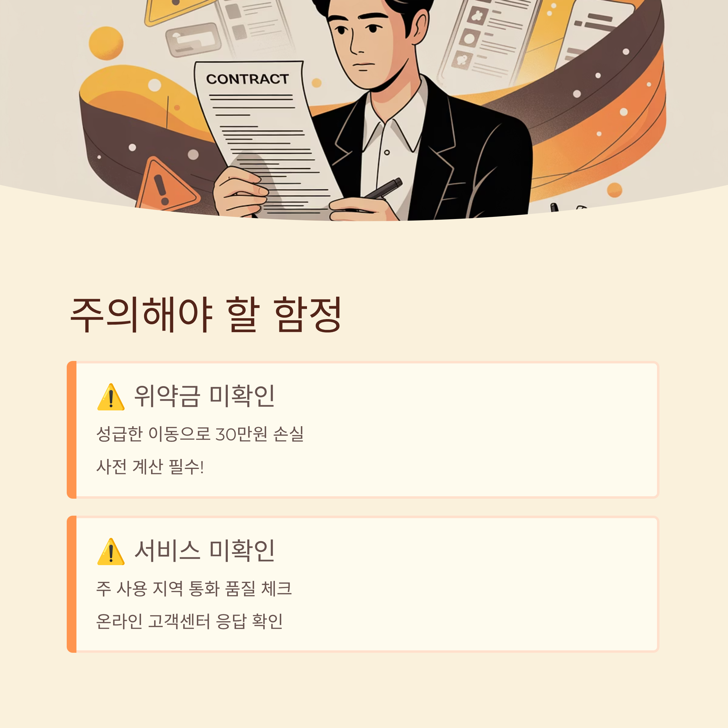 알뜰폰 요금제 주의해야할 사항