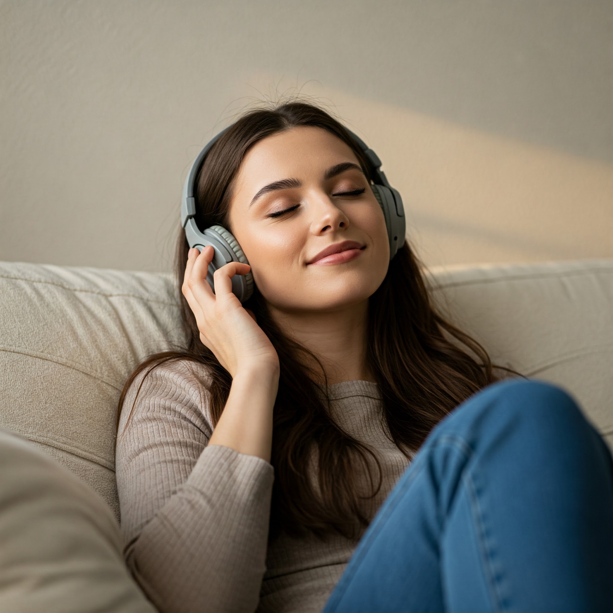 눈을 감고 음악에만 집중하면 몰입 효과 UP