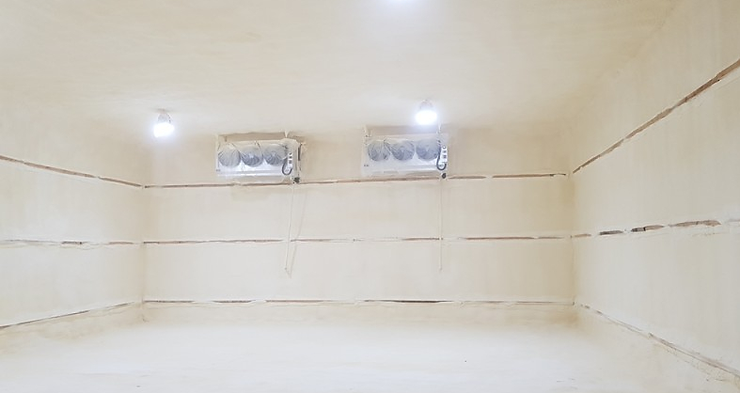 냉동창고 우레탄폼 적용