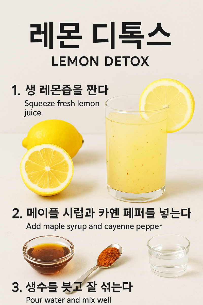 레몬 디톡스만드는법