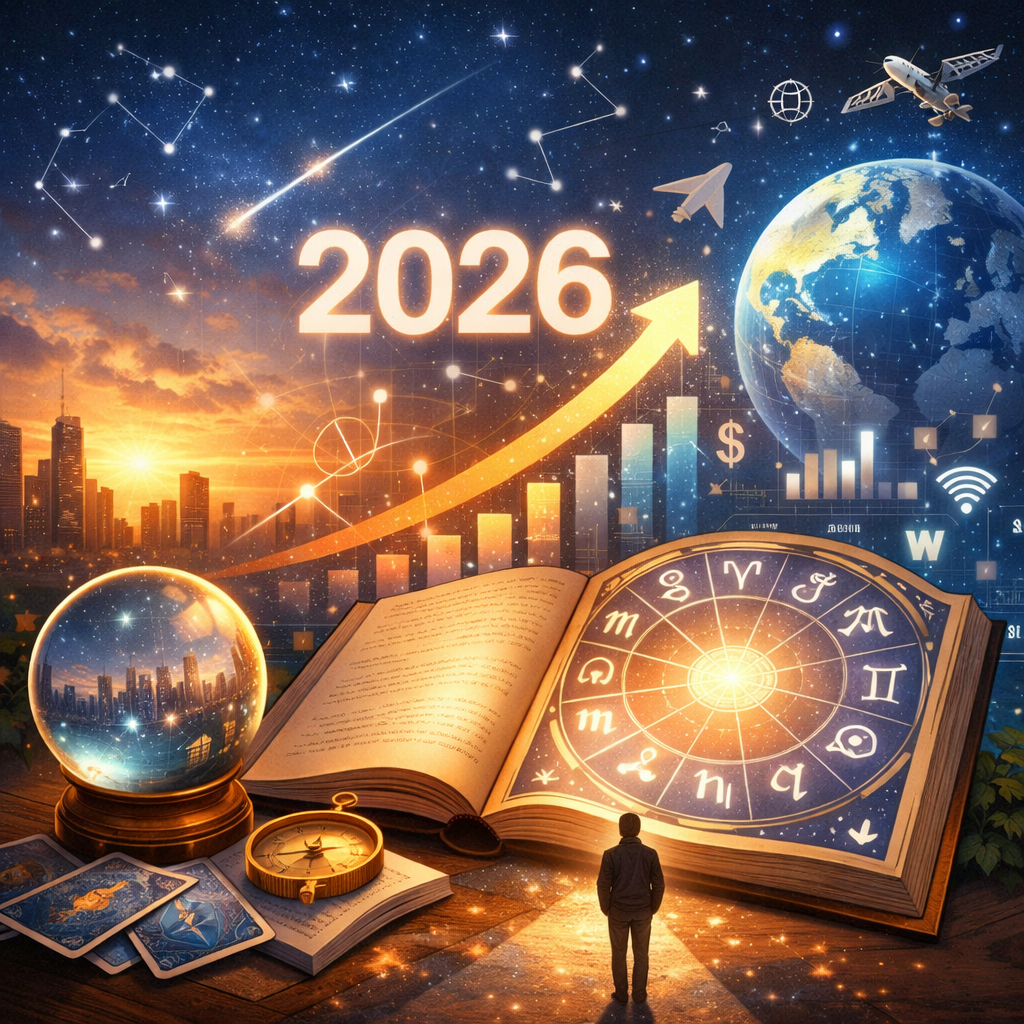 2026년 전체 운세 흐름과 사회적 기운 분석 포스터